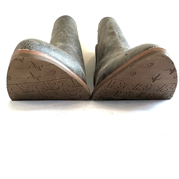 BC BORN IN CALIF DEPTH MARBLED FAUX NUBUCK POINTED-TOE BLOCK HEEL ANKLE BOOT Sz9 - Picture 11 of 14